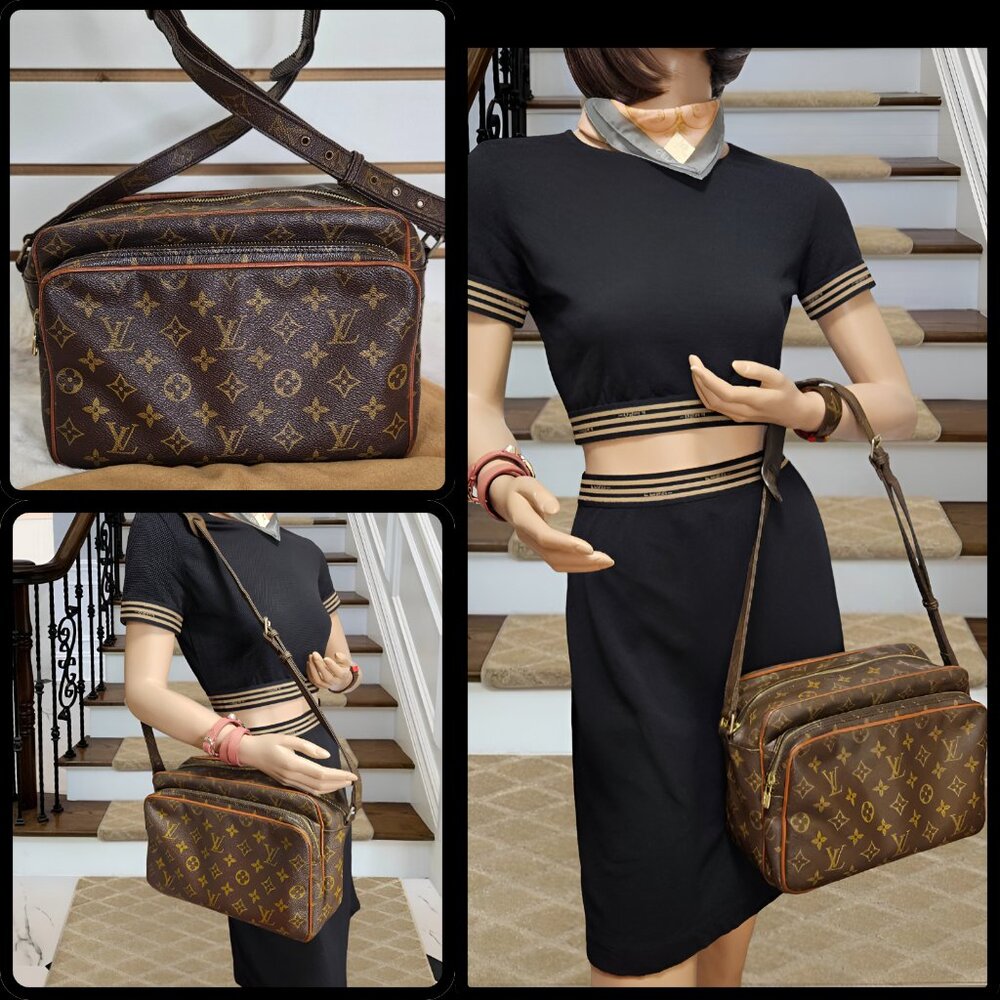 Unisex LV Monogram Migrator Nile Bag